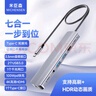 米臣森 Type-C擴展塢雷電4拓展塢USB-C3.0分線(xiàn)器iPadPro平板HDMI轉接頭轉換器 7合1多功能擴展塢 曬單實(shí)拍圖
