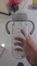 愛(ài)得利（evorie）吸管奶瓶1-3歲直飲杯 嬰兒玻璃12個(gè)月以上300ml帶手柄重力球 曬單實(shí)拍圖