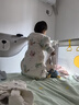 尼多熊兒童打底褲秋冬女童連褲襪白色嬰兒加厚加絨外穿毛圈保暖褲襪 曬單實(shí)拍圖