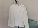 回力（Warrior）長(cháng)袖t恤男春秋戶(hù)外運動(dòng)速干防曬上衣男生5A抗菌體恤 白色 M 曬單實(shí)拍圖