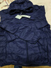 反季清倉加肥大碼超輕薄羽絨服男士短款立領(lǐng)寬松保暖戶(hù)外登山外套 藏青色（連帽） 6XL (建議240-270斤) 曬單實(shí)拍圖