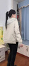 短款輕奢夾棉外套加厚棉服冬季新款時(shí)尚連帽小個(gè)子輕薄氣質(zhì)棉衣女 米白色 L 建議85-108斤 曬單實(shí)拍圖