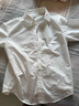 茵曼百搭法式開(kāi)衫女裝長(cháng)袖襯衫春秋季休閑寬松別致襯衣上衣 白色 XL 曬單實(shí)拍圖