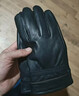 恒源祥真皮手套男士羊皮手套加絨加厚保暖冬季防寒時(shí)尚韓版騎車(chē)皮手套男 黑色加絨款 XL 曬單實(shí)拍圖