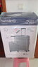 新秀麗（Samsonite）行李箱20英寸+28英寸拉桿箱子母套裝箱旅行密碼箱N(xiāo)X0銀色 曬單實(shí)拍圖