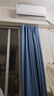 未來(lái)式臥室窗簾遮光2025新款掛鉤式軌道窗簾客廳陽(yáng)臺隔熱輕奢高端遮陽(yáng)布 淺黛藍（99%遮光）(送掛鉤） 寬2.2*高2.0掛鉤款1片 曬單實(shí)拍圖