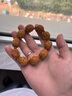 維拉帝（Verratti）鐵核橄欖核手串核雕男大籽老料手工雕刻惡僧手鏈文玩手把件男女款 19*21mm性?xún)r(jià)比高 曬單實(shí)拍圖