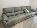 芝華仕（CHEERS）頭等艙貴族皮沙發(fā)法式奶油電動(dòng)功能直排家具慵懶小象11323灰四雙 曬單實(shí)拍圖