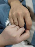 DR戒指鉆戒莫比烏斯情侶對戒輕奢光年可調節感潮男女指環(huán)可刻字 玫瑰金侶一對 活口可調節 曬單實(shí)拍圖