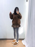 樸西冬季復古博肯女士包跟麂皮絨棉鞋保暖御寒可外穿 橡木棕 42-43 曬單實(shí)拍圖