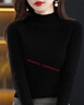 恒源祥美麗諾一線(xiàn)成衣100%純羊毛衫女半高領(lǐng)修身套頭羊毛衫毛衣女打底衫 黑色 L 曬單實(shí)拍圖