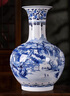 京茂景德鎮(zhèn)陶瓷花瓶擺件客廳插花手繪青花瓷山水彷古大號家居現(xiàn)代簡約 青花山水賞瓶送底座 曬單實拍圖
