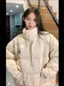 閃動(dòng)少女（SHANDONGSHAONV）冬季女生羽絨棉服女外套學(xué)生高中初中生棉衣短款衣服羽棉襖 曬單實(shí)拍圖