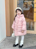 G.duck小黃鴨童裝女童羽絨服2024新款洋氣冬季女寶寶加厚中長(cháng)款兒童冬裝 米白 100 建議2~3歲【 90-100cm】cm 曬單實(shí)拍圖