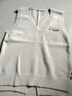 文藝針織V領(lǐng)馬甲女裝春秋新品寬松套頭休閑馬夾背心無(wú)袖坎肩上衣 3916米色 M  【建議96斤-110斤】 曬單實(shí)拍圖