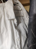太平鳥(niǎo)男裝襯衫條紋休閑襯衣上衣 白色長(cháng)袖款  M 曬單實(shí)拍圖