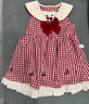 幼歌（YOUGE）夏季新嬰幼兒甜美蝴蝶結格子透氣純棉無(wú)袖田園連衣裙 米色 100 cm 曬單實(shí)拍圖