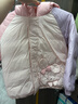 戴維貝拉（DAVE＆BELLA）兒童白鴨絨羽絨服連帽小童上衣新款女童衣服寶寶冬裝外套童裝 小兔子【現貨】 130 cm（建議身高120-130cm） 曬單實(shí)拍圖
