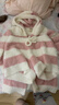 tutuanna秋冬半邊絨睡衣女半邊絨保暖條紋連帽上衣短褲家居服套裝女可外穿 粉色套裝（2件裝） 均碼 曬單實(shí)拍圖
