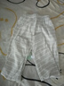 兒童秋褲純棉單條女童內穿線(xiàn)褲男童保暖褲寶寶薄款打底褲大童睡褲 彩棉灰條 120 建議身高110-120cm 曬單實(shí)拍圖