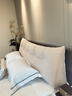 朗格【A類(lèi)雪棉絨】床頭靠墊秋冬用可拆洗床頭靠背宿舍防撞護腰大軟包 貴族白【秋冬毛絨  A類(lèi)母嬰級】 150cm*50cm*20cm 含枕芯 曬單實(shí)拍圖
