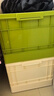 全品屋收納箱大號折疊抽屜式收納柜衣物被整理箱帶輪玩具書(shū)本周轉儲物箱 橄欖綠 大號【高款】 曬單實(shí)拍圖