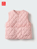 優(yōu)衣庫嬰幼兒寶寶PUFFTECH空氣棉服可機洗背心馬甲25新款478428 10 水粉色 80 曬單實(shí)拍圖