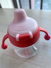 日康（rikang）學(xué)飲杯6個(gè)月+寶寶鴨嘴杯兒童水杯防漏防摔PCT材質(zhì)180ML 粉色B1042 曬單實(shí)拍圖