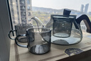 茶壺泡茶家用高硼硅玻璃茶水分離煮茶壺煙灰色 灰色長(cháng)嘴壺1個(gè)+杯子2個(gè) 曬單實(shí)拍圖