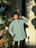 ROCK&ICE羽絨服女款2025年冬季最新款中長(cháng)款防寒保暖加厚連帽修身毛領(lǐng)外套 滄浪綠/536 均碼 S 曬單實(shí)拍圖