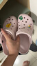 卡駱馳（CROCS）洞洞鞋貝雅男鞋女鞋輕便耐磨一腳蹬拖鞋休閑鞋|10126 裸粉-6PI 37 /38(230mm) 曬單實(shí)拍圖