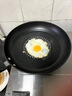 花沐禧晶鉆煎鍋平底鍋多功能不粘鍋寶寶輔食鍋微油煙鍋電磁爐燃氣通用 升級不粘加厚煎鍋【26+蓋】 曬單實(shí)拍圖