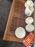 神雕（SHEN DIAO）實(shí)木茶盤(pán)抽屜式儲水排水雙用雞翅木茶臺功夫茶具家用高檔茶托盤(pán) 南美花梨木小茗匯53*29*6 曬單實(shí)拍圖