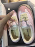 goodbai粉色蓬蓬鞋白敬亭同款情侶熊貓鞋真皮板鞋德訓鞋小白鞋女 米灰色 38 曬單實(shí)拍圖