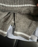 百圖betu女裝冬季新款毛衣時(shí)髦假兩件氣質(zhì)套頭毛衫女2410T38 灰色 M 曬單實(shí)拍圖