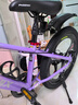 鳳凰山地自行車(chē)男女變速山地車(chē)碟剎青少年兒童自行車(chē)學(xué)生單車(chē) 星際 粉紫【變速】后座+LED燈+三刀輪 22寸【適合130-170cm】 曬單實(shí)拍圖