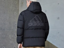 adidas 保暖鴨絨連帽羽絨服男女同款阿迪達斯官方輕運動(dòng) 黑色   M 曬單實(shí)拍圖
