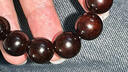 豆蔻時(shí)光印度金星小葉紫檀手串正宗檀香佛念珠和田玉貔貅手鏈男女款12mm 曬單實(shí)拍圖