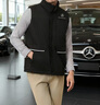 匯彩衫反光條羽絨棉馬甲工作服定制logo秋冬企業(yè)4S店員工裝上班保暖背心 A款【反光條大口袋羽絨棉】黑色 M 曬單實(shí)拍圖