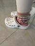 卡駱馳（CROCS）貝雅兒童洞洞鞋男女童戶(hù)外包頭沙灘鞋拖鞋/207013/207012 白色-100 30 (180mm) 曬單實(shí)拍圖
