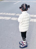 真維斯（Jeanswest）童裝兒童羽絨服2025新款男童輕薄保暖羽絨內膽女童校服神器 【白鴨絨90%輕薄羽絨服】杏 140 曬單實(shí)拍圖