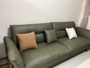 林氏家居實(shí)木沙發(fā)客廳2025新款橡木直排四人真皮沙發(fā)布藝家具木業(yè)LH122K3 【胡桃色+橄欖綠|真皮款】2.74m四人位 曬單實(shí)拍圖