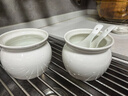 京東京造 燉盅【傳統瓦罐】陶瓷蒸蛋輔食帶蓋贈勺子 瓦罐450ML白色2只裝 曬單實(shí)拍圖