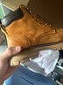 駱駝（CAMEL）【王俊凱同款】會(huì )員馬丁靴男鞋秋冬新款大黃靴女戶(hù)外工裝登山靴子 G122W7757TR金黃色（男 絨里款） 39 曬單實(shí)拍圖