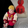 優(yōu)奇嬰兒衣服寶寶過(guò)年衣服拜年服紅色棉服加厚冬季連體衣新生兒周歲服 紅色刺繡年服【不含配飾】 73cm 曬單實(shí)拍圖