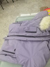 MsShe【三防羽絨服】大碼女裝2025冬裝胖mm可拆貉毛領(lǐng)連帽外套女 桔梗紫色現貨 4XL 曬單實(shí)拍圖