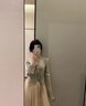 SNYDER WEAR名媛法式襯衫女秋新款清冷感上衣長(zhǎng)袖防曬襯衣闊腿裙褲兩件套套裝 兩件套裝清冷綠襯衫+杏色裙褲 S 80-95斤 曬單實(shí)拍圖