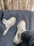 匡威（Converse）官方 All Star男女休閑板鞋高幫小白鞋奶霜白159484C 159484C 39 曬單實(shí)拍圖
