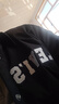 Levi's李維斯情侶同款字母印花翻領(lǐng)寬松美式復古休閑時(shí)尚夾棉外套 黑色 L 曬單實(shí)拍圖
