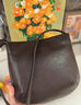 塔馳密司（touchmiss）復古軟皮托特包女2025新款百搭通勤情人節單肩斜挎包 烏木色 曬單實(shí)拍圖